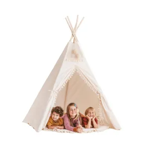 MiniCamp Boho Kids Teepee Tent with Tassels - Extra Large