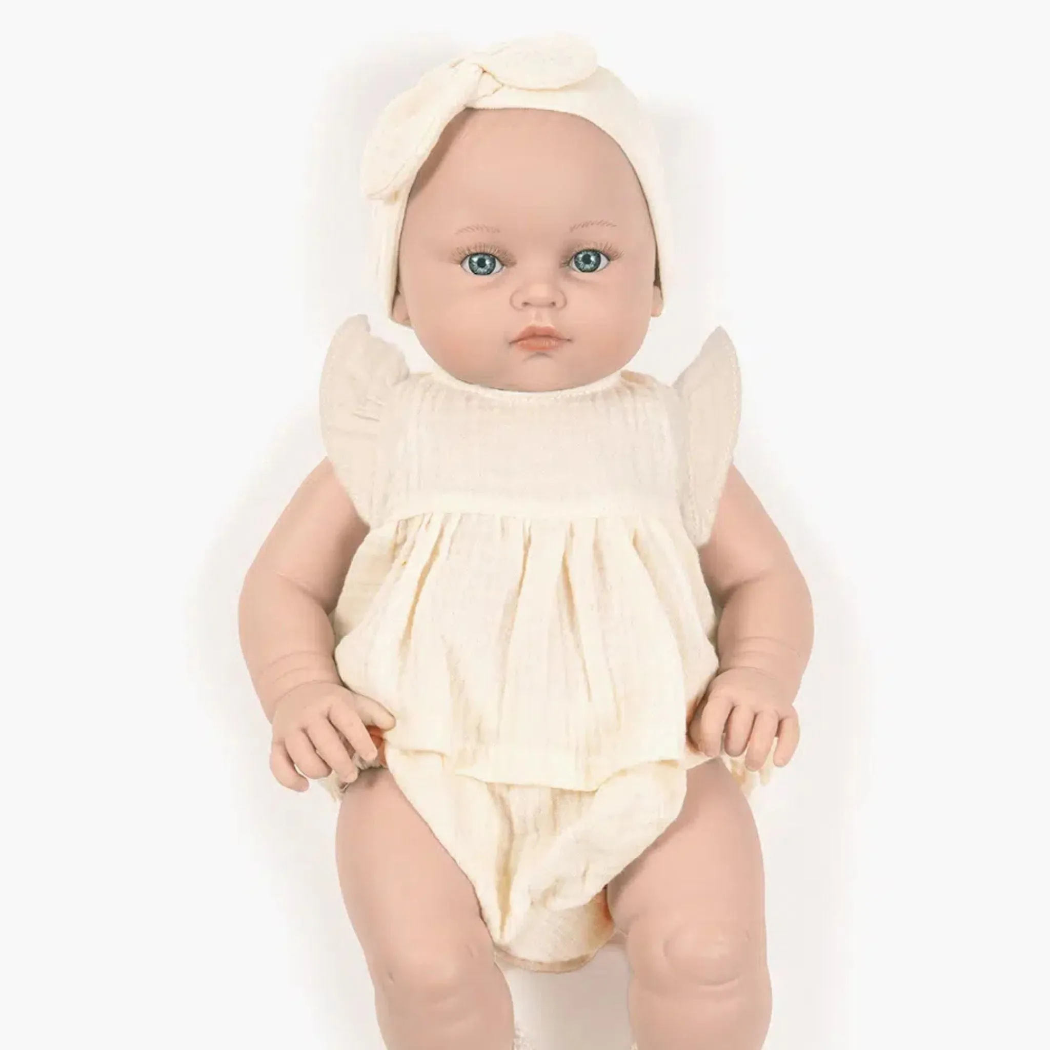 Minikane Baby Girl Doll 47cm Yaëlle - Ecru Outfit