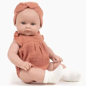 Minikane Baby Girl Doll 47cm Yaëlle - Marsala Outfit