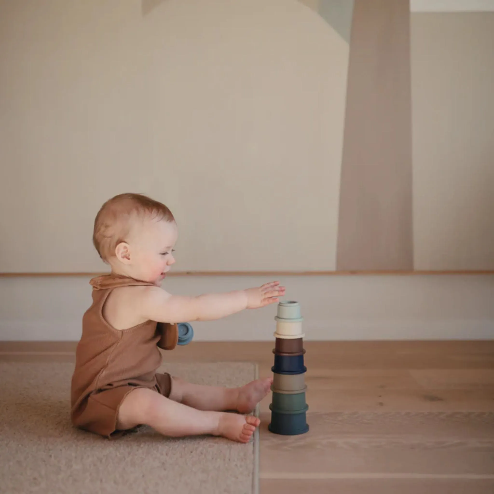 Mushie Stacking Cups - Forest