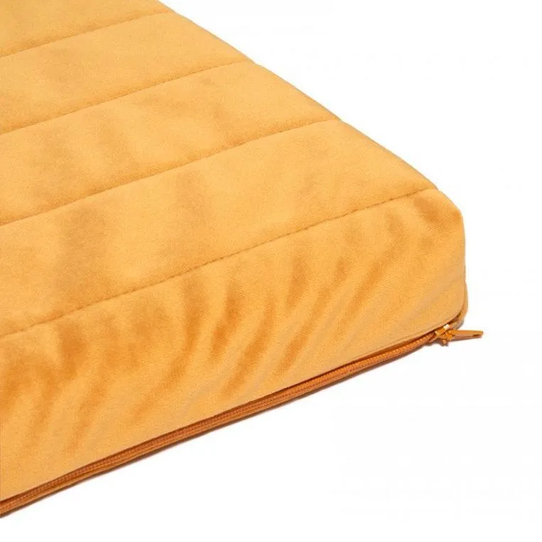 Nobodinoz Zanzibar Velvet Play Mattress - Farniente Yellow