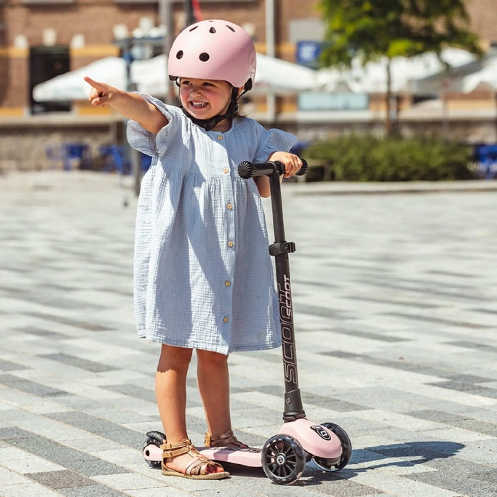 Scoot & Ride Highwaykick 3 LED Scooter - Rose