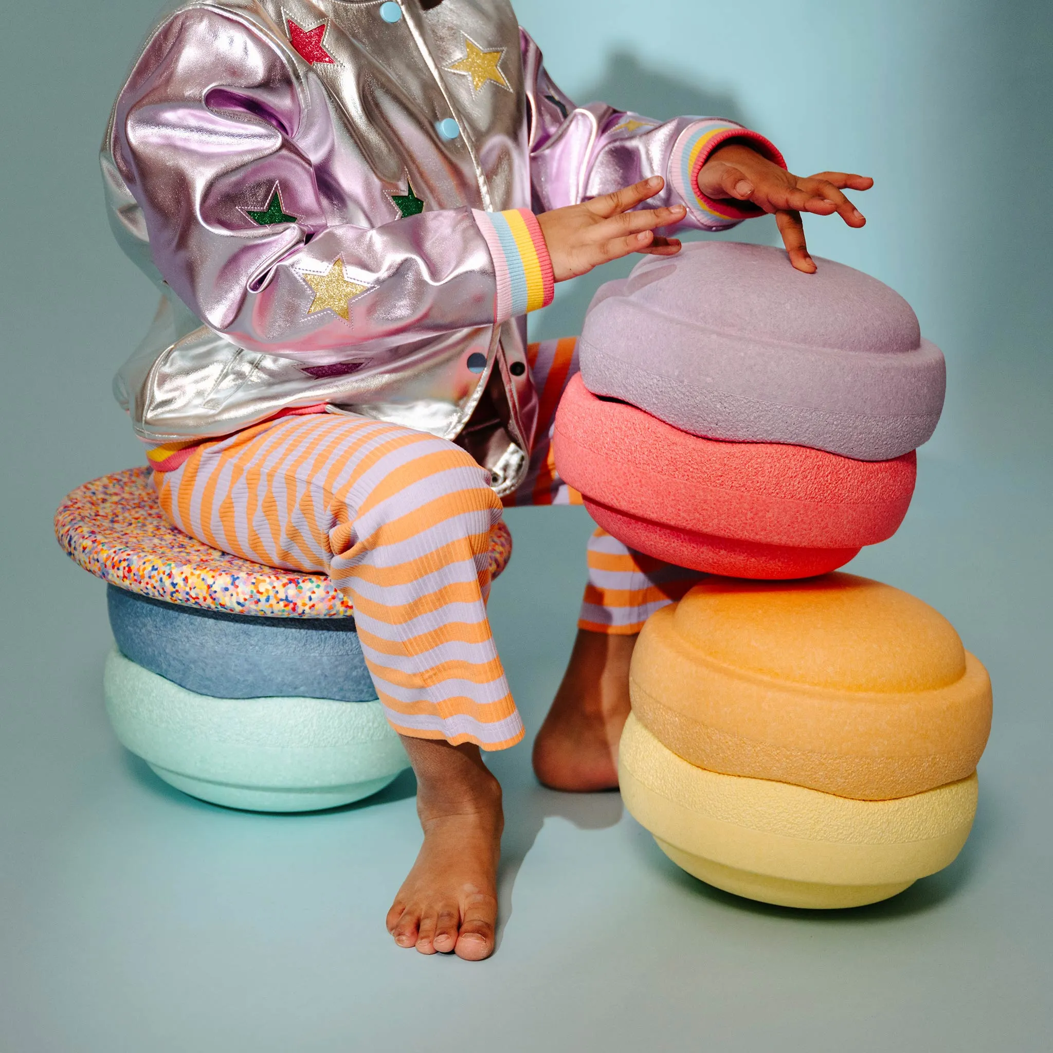 Stapelstein Stepping Stones 6 1 Set - Pastel