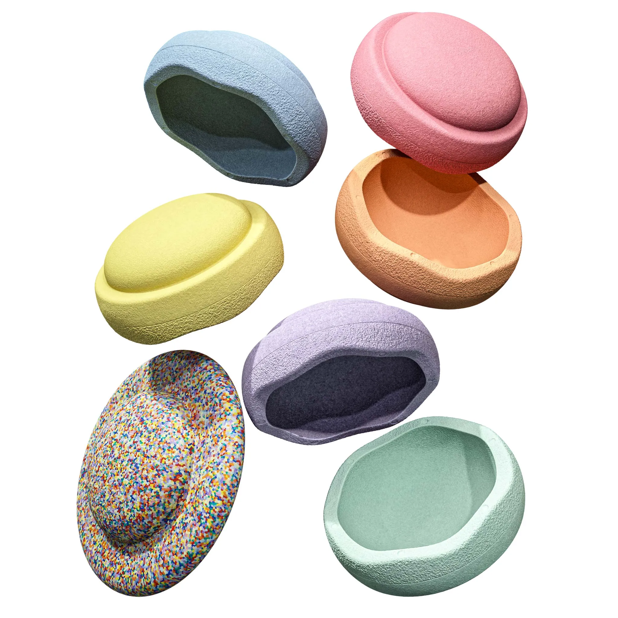 Stapelstein Stepping Stones 6 1 Set - Pastel