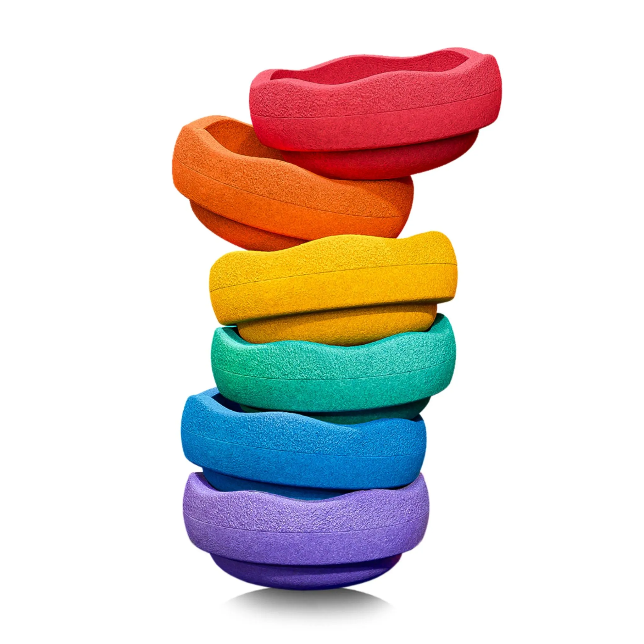 Stapelstein Stepping Stones Set of 6 - Rainbow