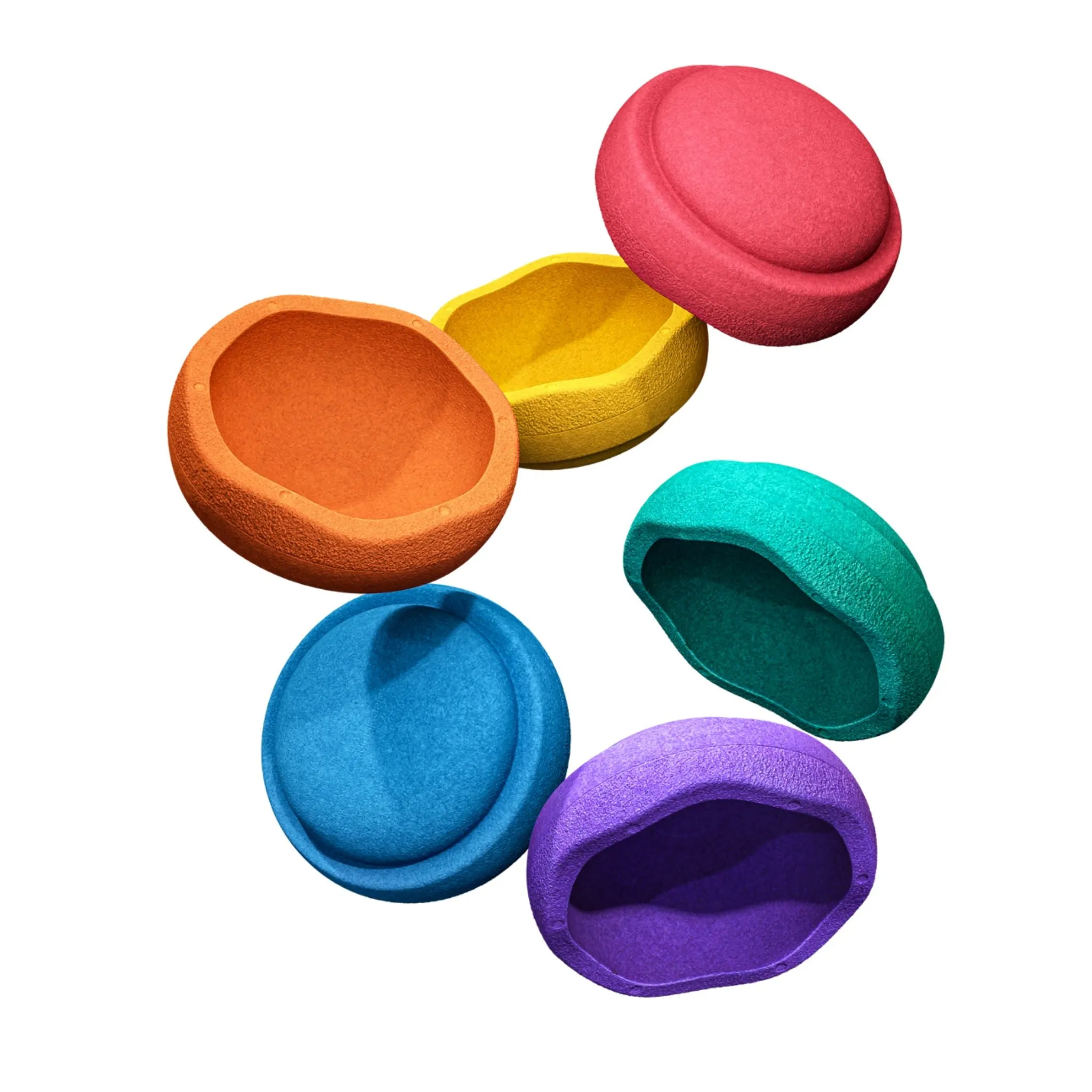 Stapelstein Stepping Stones Set of 6 - Rainbow