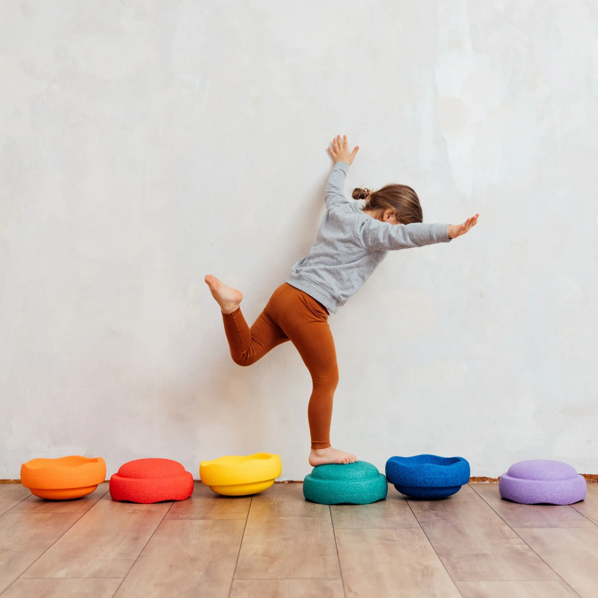 Stapelstein Stepping Stones Set of 6 - Rainbow