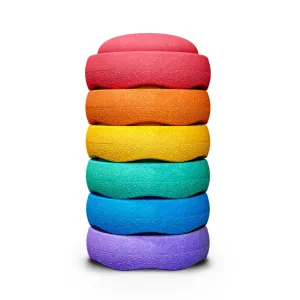 Stapelstein Stepping Stones Set of 6 - Rainbow