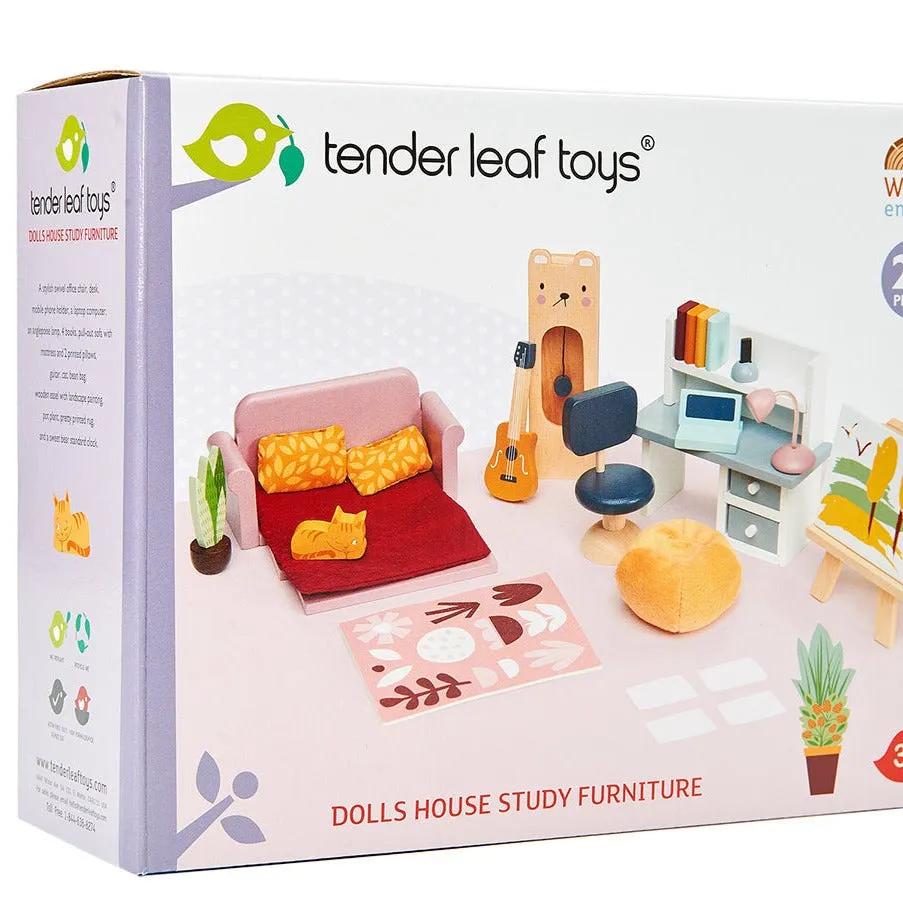 Tender Leaf Toys Dolls House Study Furniture