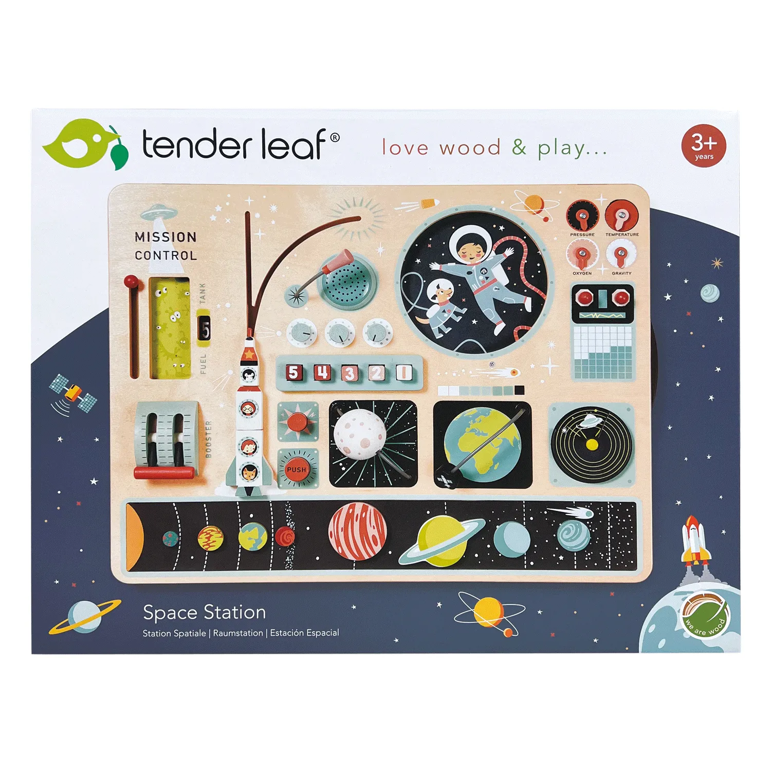 Tender Leaf Toys Space Station Activity Board