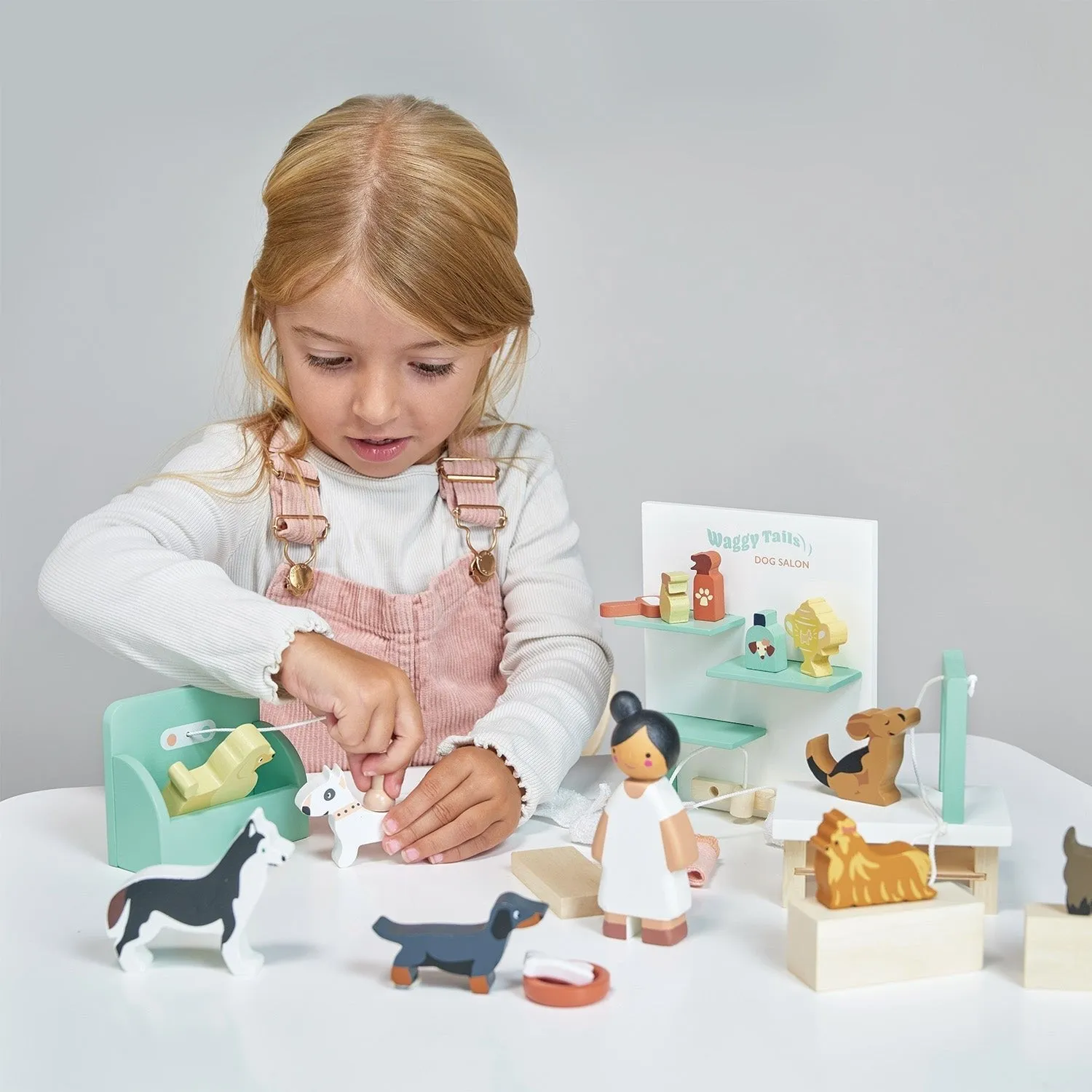 Tender Leaf Toys Waggy Tails Wooden Dog Salon