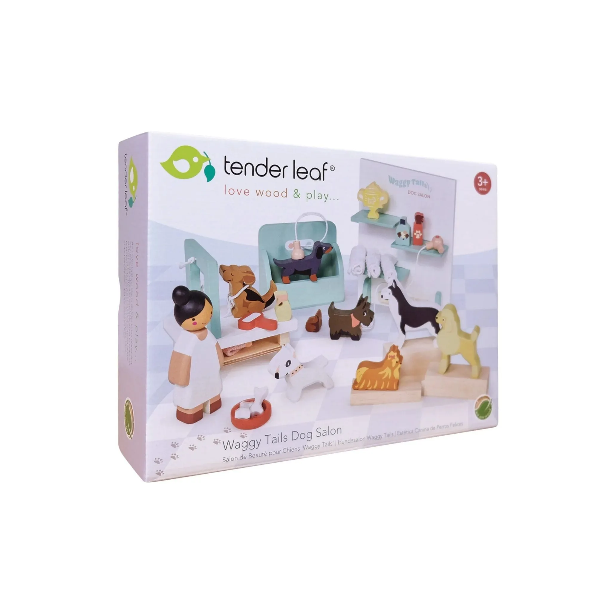 Tender Leaf Toys Waggy Tails Wooden Dog Salon