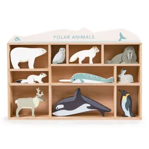 Tender Leaf Toys Wooden Polar Animals Set / Shelf