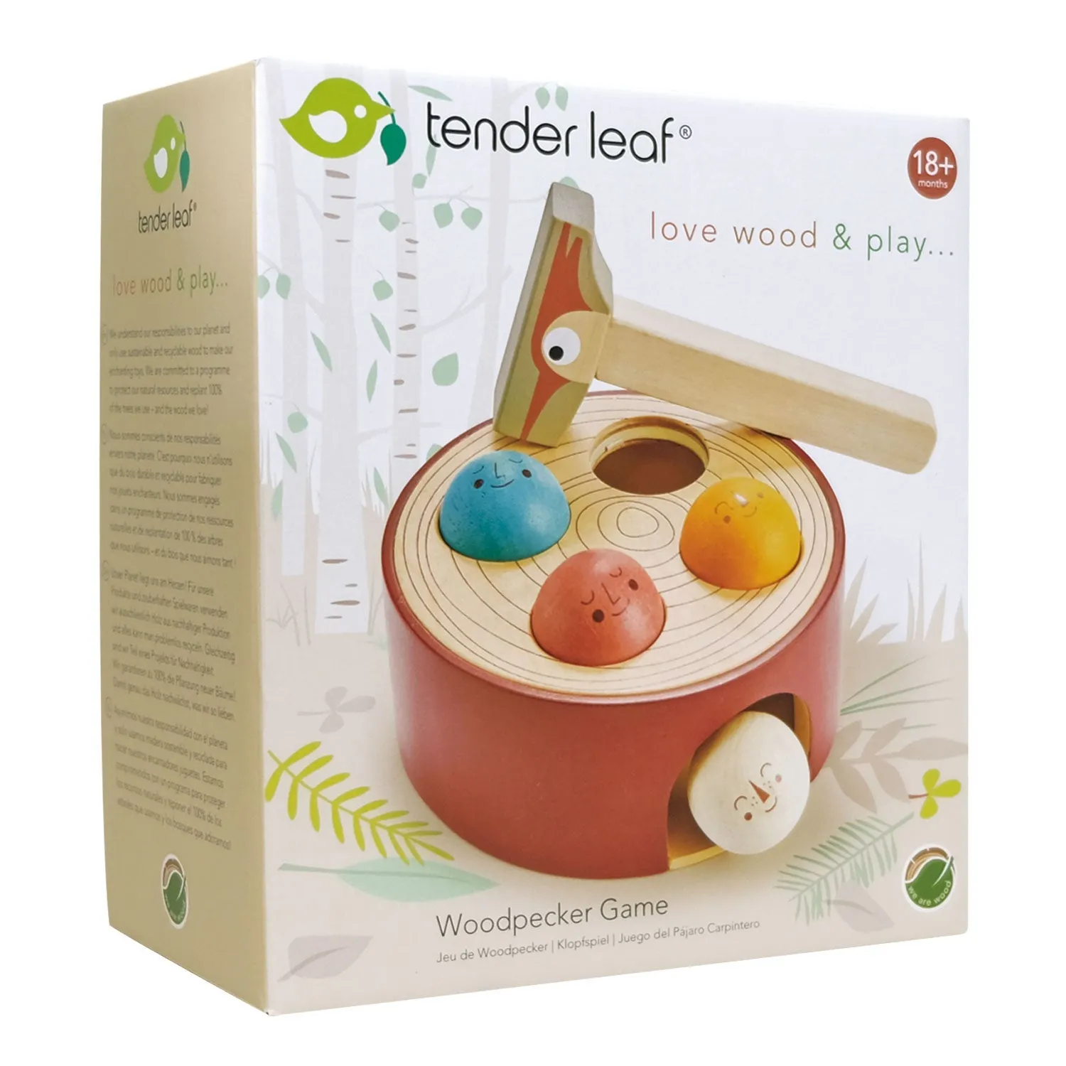 Tender Leaf Toys Woodpecker Hammer Game