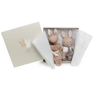 ThreadBear Design Baby Threads Taupe Bunny Gift Set