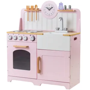Tidlo Country Wooden Play Kitchen - Pink