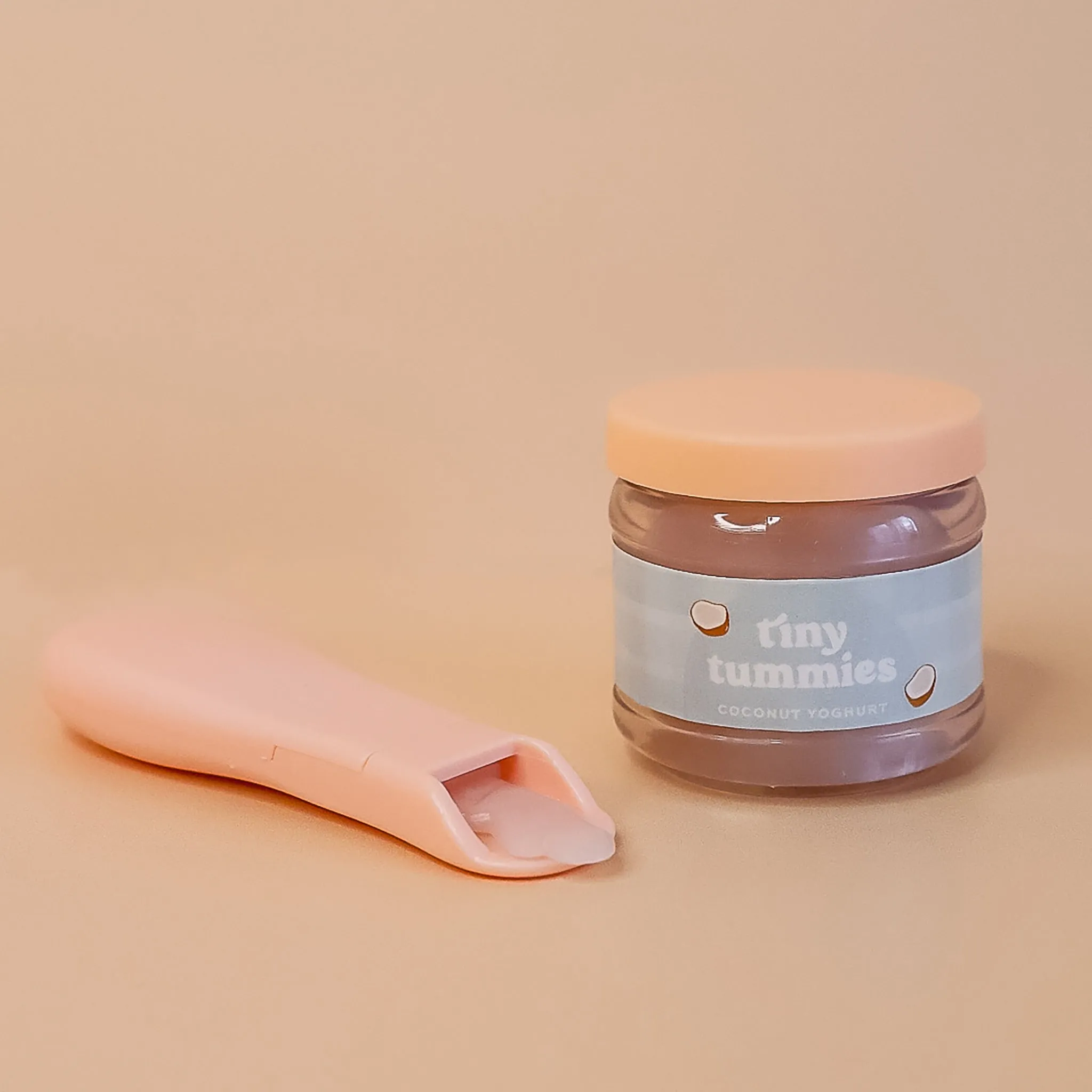 Tiny Harlow Tiny Tummies - Coconut Yogurt Jar & Spoon Set