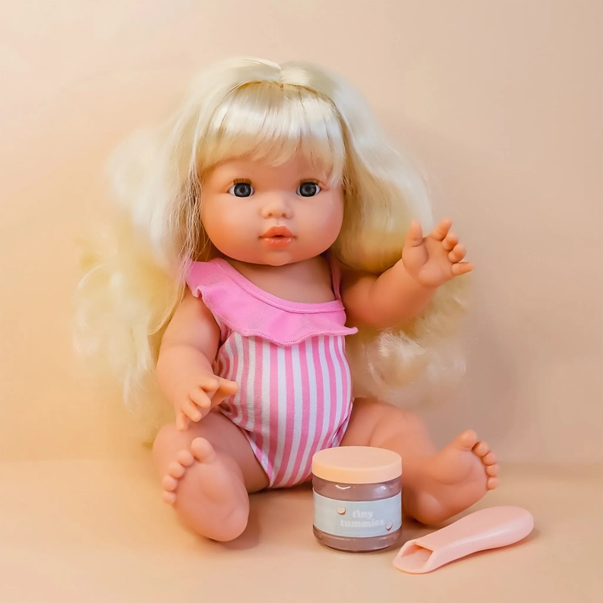 Tiny Harlow Tiny Tummies - Coconut Yogurt Jar & Spoon Set