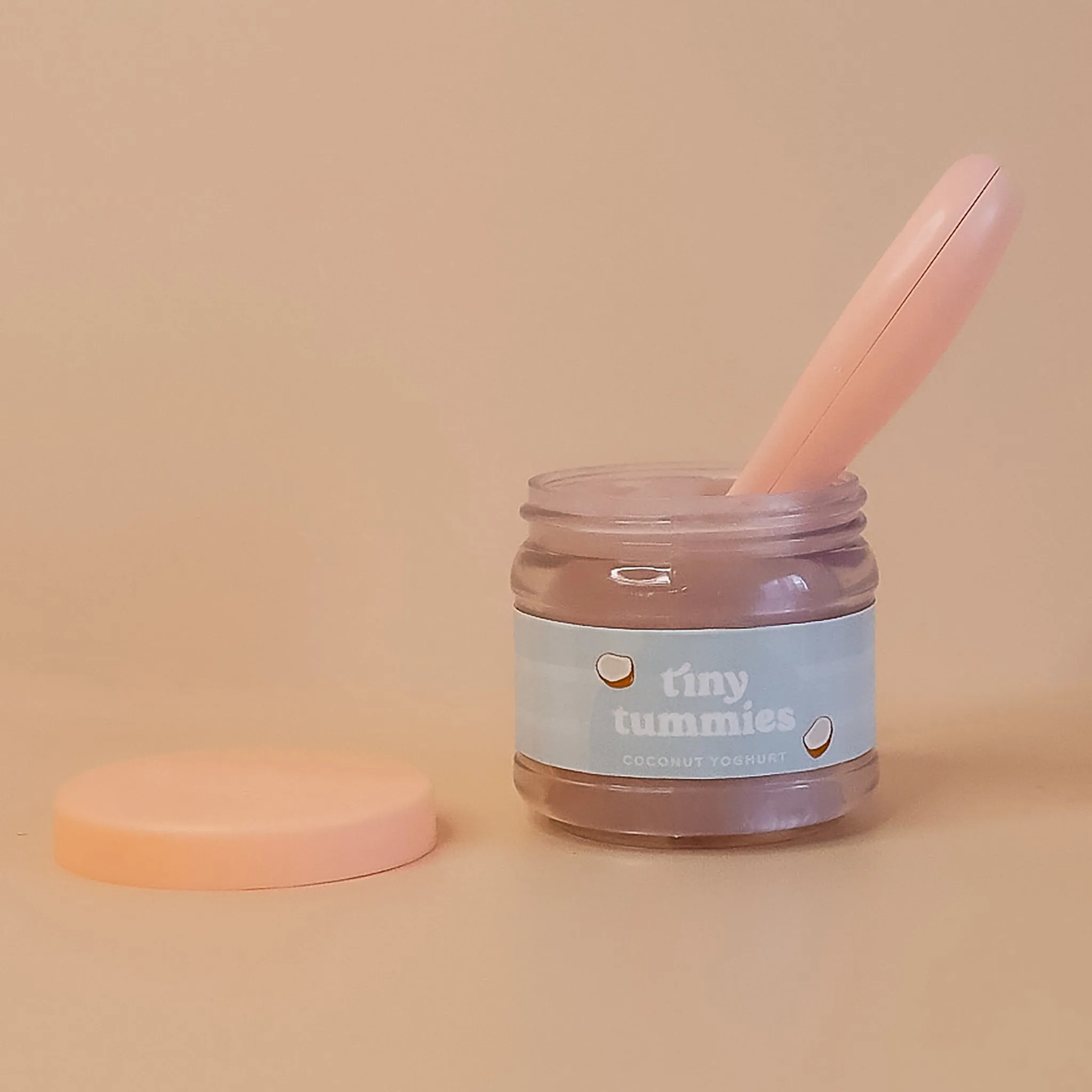Tiny Harlow Tiny Tummies - Coconut Yogurt Jar & Spoon Set