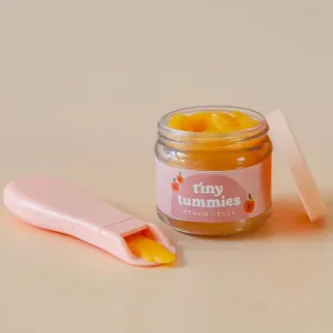 Tiny Harlow Tiny Tummies - Peach Jelly Food Jar & Spoon Set