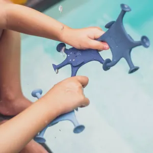 Trixie Animal Suction Game - 3pcs - Mrs. Elephant's Family Blue