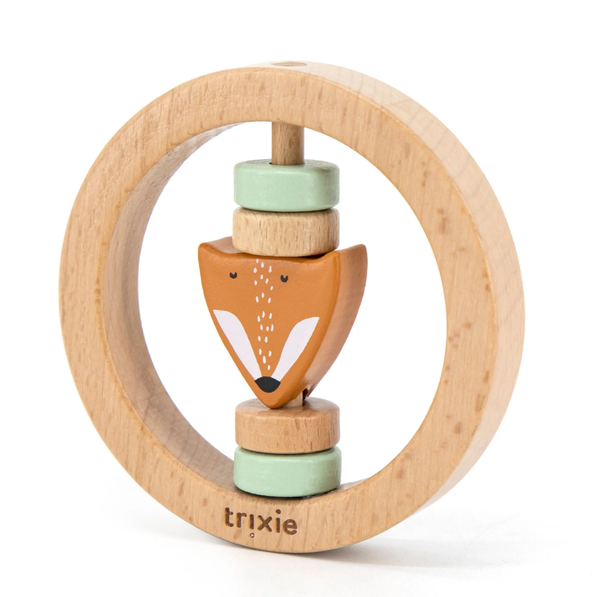 Trixie Wooden Round Rattle - Mr. Fox